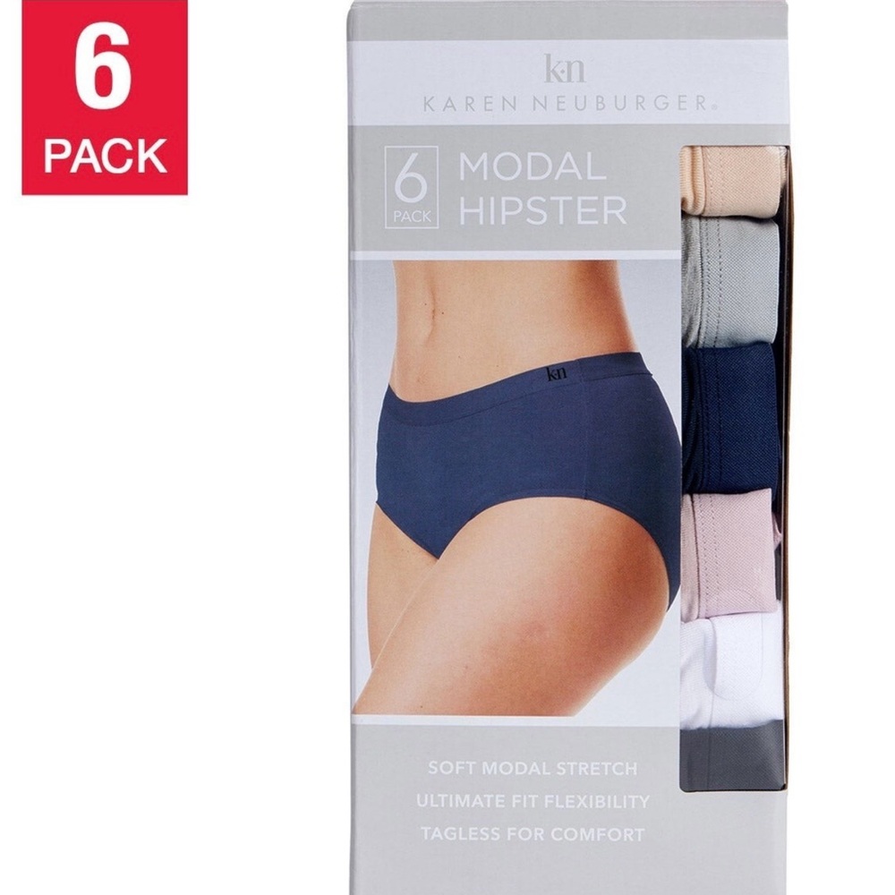 Karen Neuburger Women's Modal Hipster, 6-pack